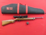 Ruger 10/22 .22lr Semi-Automatic, Includes Ruger Case, Ruger 10 round rotar