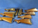 Gun stocks and forearms including some Winchester & Remington, tag#4303