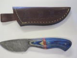 Handmade Damascus steel knife with 2.5