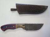 Handmade Damascus steel knife with 3.5