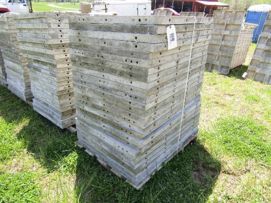 (25) Western, 36" x 4' aluminum concrete forms