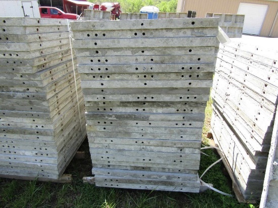 (25) Western, 36" x 4' aluminum concrete forms
