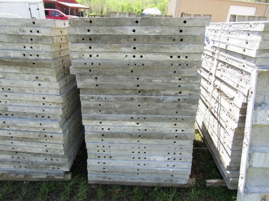 (25) Western, 36" x 4' aluminum concrete forms