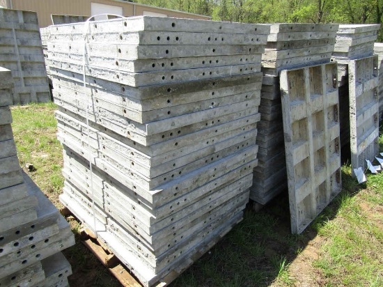 (25) Western, 36" x 4' aluminum concrete forms