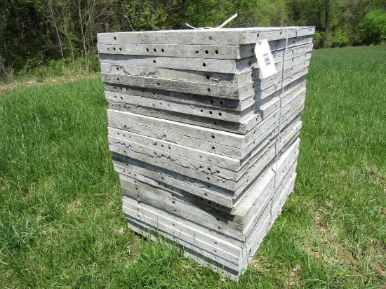 (25) Western, 36" x 4' aluminum concrete forms