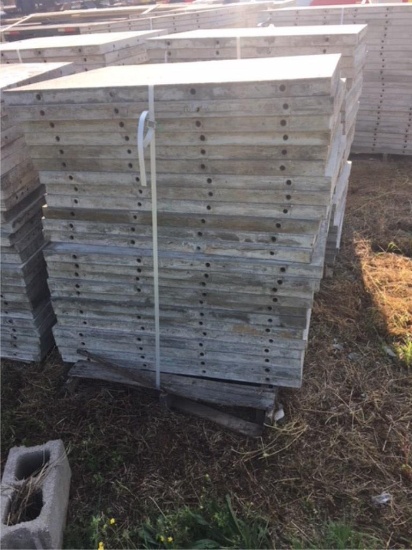 (24) Western, 36" x 4' aluminum concrete forms