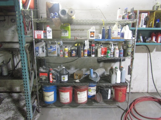 Shelving Unit with Contents