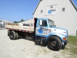 1999 International 4700 DT466E Flat Bed  Truck