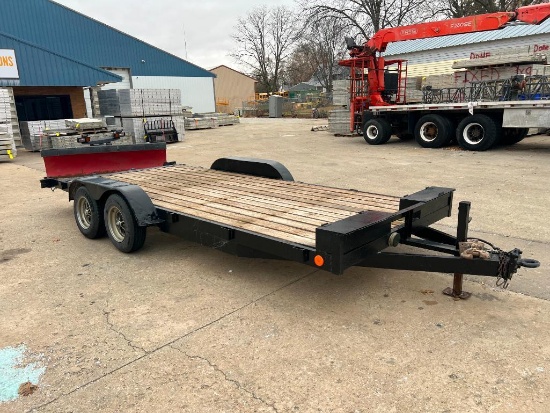 1999 Standard T/T Trailer, Tandem Axle, Registration Only, 18' x 83", Stake Pockets, 2 Toolboxes,