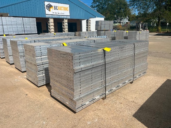 (20) NEW 3' x 10' Wall Ties Aluminum Concrete Forms, 6-12 Hole Pattern. Located in Mt. Pleasant, IA