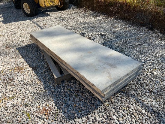 (3) 31" x 8' Wall Ties Smooth Aluminum Concrete Forms, 6-12 Hole Pattern. Located in Mt. Pleasant,