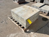 (8) 3' x 3' Western Elite Laydown Smooth Aluminum Concrete Form, 6-12 Triple Punch Hole. Located in