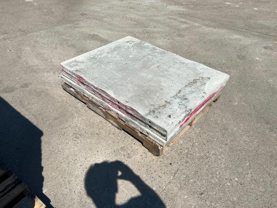 (3) 36" x 4' Smooth Western Aluminum Concrete Forms, 6-12 Hole Pattern. Located in Mt. Pleasant, IA