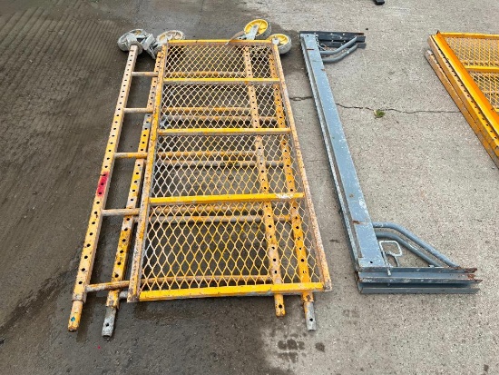 Bil-Jax Pro-Jax Utility Scaffold with casters. Located in Mt. Pleasant, IA