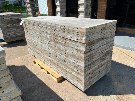 (20) 36" x 8' Smooth AluForms Aluminum Concrete Forms, 6-12 Hole Pattern. Located in Mt. Pleasant,