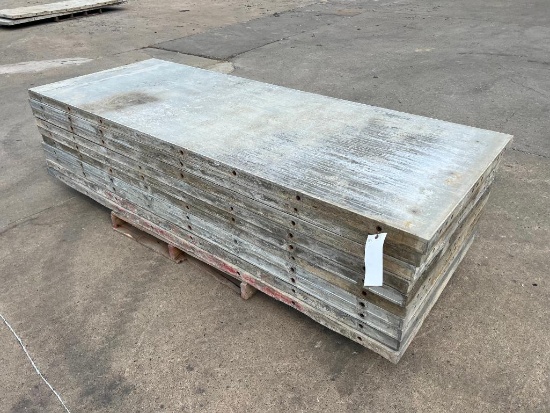 (10) 36" x 8' Smooth AluForms Aluminum Concrete Forms, 6-12 Hole Pattern. Located in Mt. Pleasant,