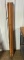 (15) wooden poles with threads, located in Mt. Pleasant, IA.