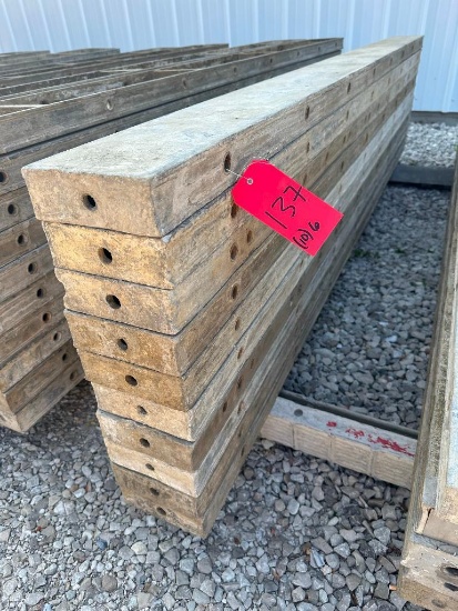 (10) 6" x 8' Wall-Ties aluminum concrete forms, smooth, 6-12 hole pattern, located in Mt. Pleasant,