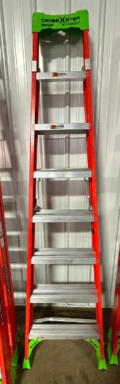 Louisville 8' step ladder, model FXS1508, located in Mt. Pleasant, IA.
