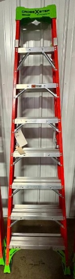 Louisville 8' step ladder, model FXS1508, located in Mt. Pleasant, IA.