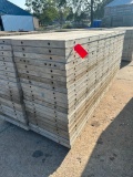(20) 2' x 9' laydowns Wall-Ties aluminum concrete forms, smooth, 6-12 hole pattern, located in Mt.