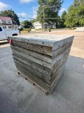 (20) 3' x 4' with brick ledge Wall-Ties aluminum concrete forms, smooth, 6-12 hole pattern, located