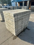(20) 3' x 4' with brick ledge Wall-Ties aluminum concrete forms, smooth, 6-12 hole pattern, located