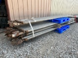 (10) 14' aluminum wall braces, located in Mt. Pleasant, IA.