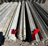 (12) 9' w's Tuf-n-lite aluminum concrete forms, smooth, 6-12 hole pattern