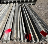 (12) 9' w's Tuf-n-lite aluminum concrete forms, smooth, 6-12 hole pattern