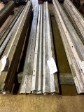 (10) 8' w's, hinged, Tuf-n-lite aluminum concrete forms, smooth, 6-12 hole pattern