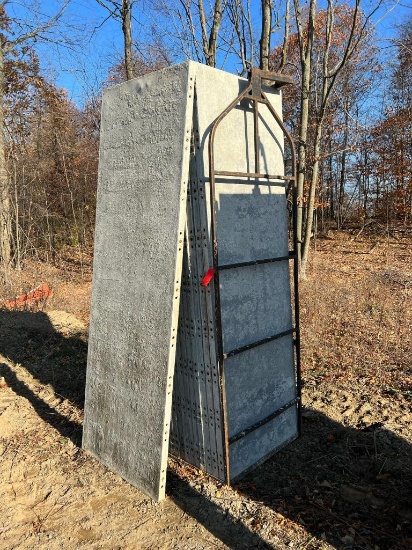 (16) 36" x 9' Western Aluminum Concrete Forms, Smooth, 6-12 Hole Pattern, with attached hardware,