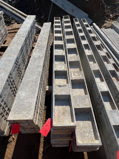 (8) 6" x 9' Western Aluminum Concrete Forms, Smooth, 6-12 Hole Pattern, Located in Latham, NY.