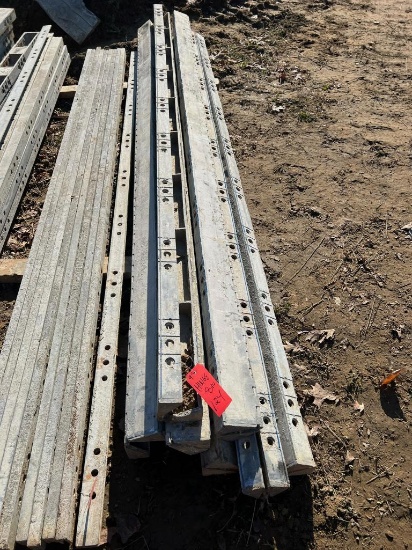 (8) 9' Hinge, Western Aluminum Concrete Forms, Smooth, 6-12 Hole Pattern, Located in Latham, NY.
