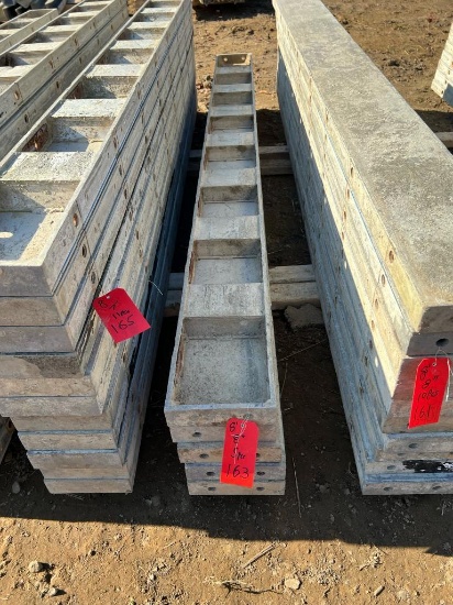 (5) 8" x 8' Western Aluminum Concrete Forms, Smooth, 6-12 Hole Pattern, Located in Latham, NY.