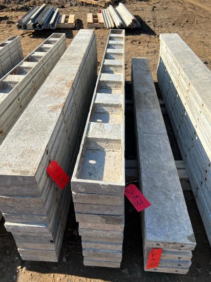 (11) 7" x 8' Western Aluminum Concrete Forms, Smooth, 6-12 Hole Pattern, Located in Latham, NY.