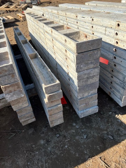 (10) 6" x 8' Western Aluminum Concrete Forms, Smooth, 6-12 Hole Pattern, Located in Latham, NY.