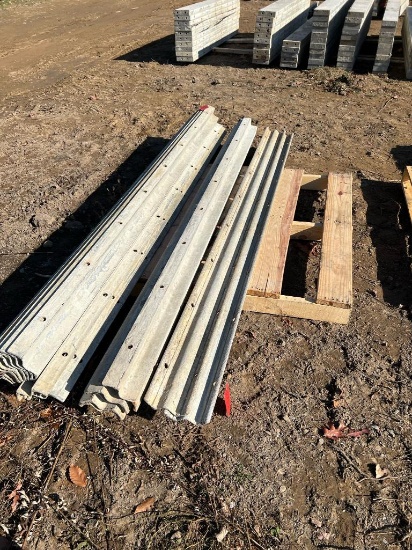 (10) 8' Ws, Western Aluminum Concrete Forms, Smooth, 6-12 Hole Pattern, Located in Latham, NY.