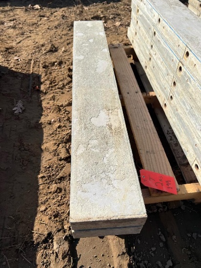 (2) 7" x 4' Western Aluminum Concrete Forms, Smooth, 6-12 Hole Pattern, Located in Latham, NY.