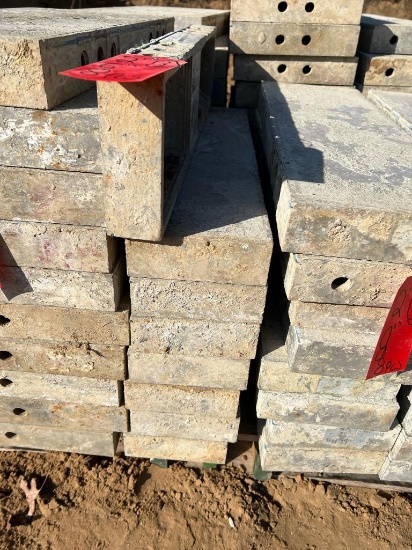 (8) 6" x 2' Western Aluminum Concrete Forms, Smooth, 6-12 Hole Pattern, Located in Latham, NY.