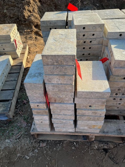 (12) 6" x 1' Western Aluminum Concrete Forms, Smooth, 6-12 Hole Pattern, Located in Latham, NY.