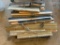 Pallet of Concrete Bull Float Broom Attachments