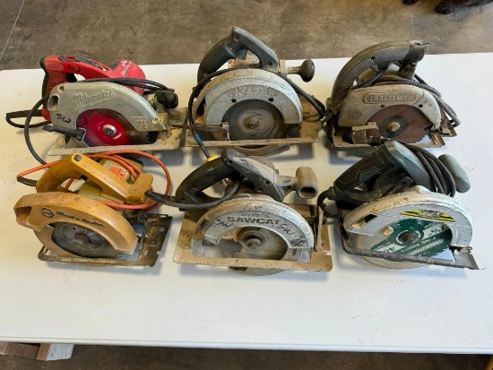(6) Electric Circular Saws