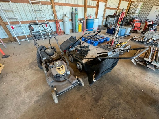 (4) Push Lawn Mowers