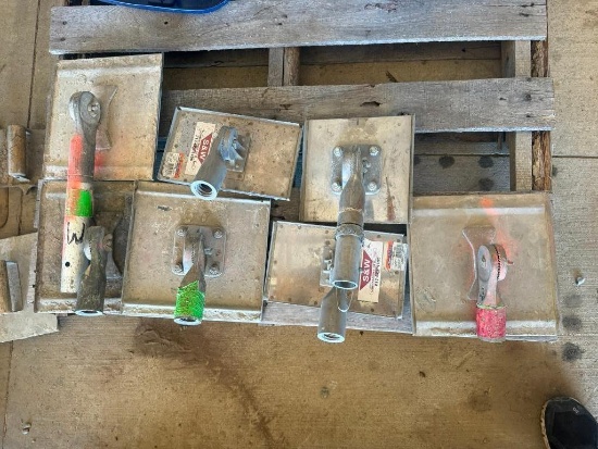(7) Concrete Bull Float Groover Attachments