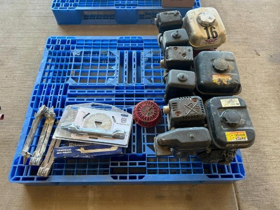 Pallet of Concrete Saw Parts
