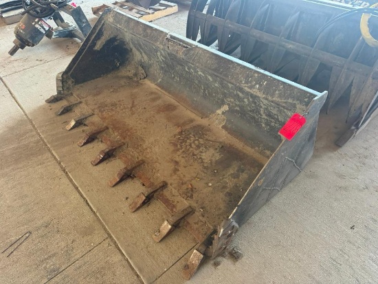 80" Skid Steer Tooth Bucket