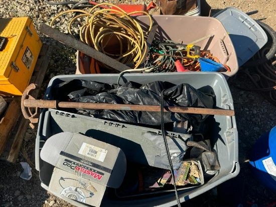 Pallet of Propane Tanks, Heater and Portable Generator