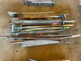 Pallet of Scrapers and Digging Bars