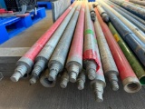 (13) Threaded Aluminum Bull Float Handles with Attachments